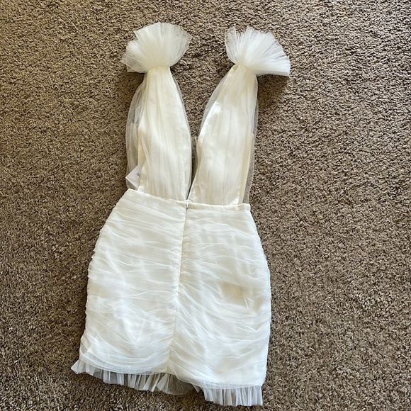 NWT Sau Lee Harlie tulle mini dress in white (brand new never worn with tag) - Picture 5 of 7